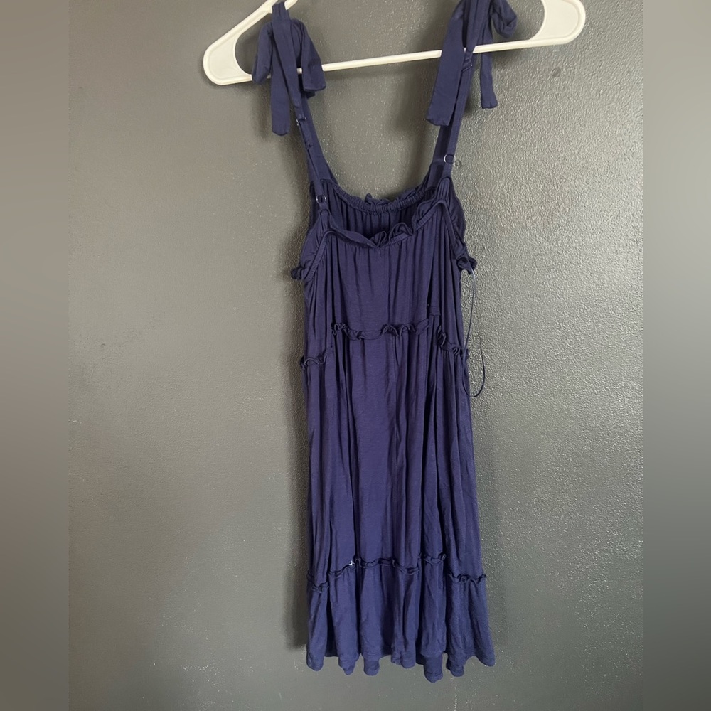 Blue tiered dress